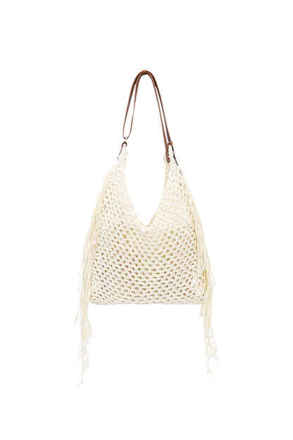 Beach Bags Solid Color Vacation Cotton Daily Accessories