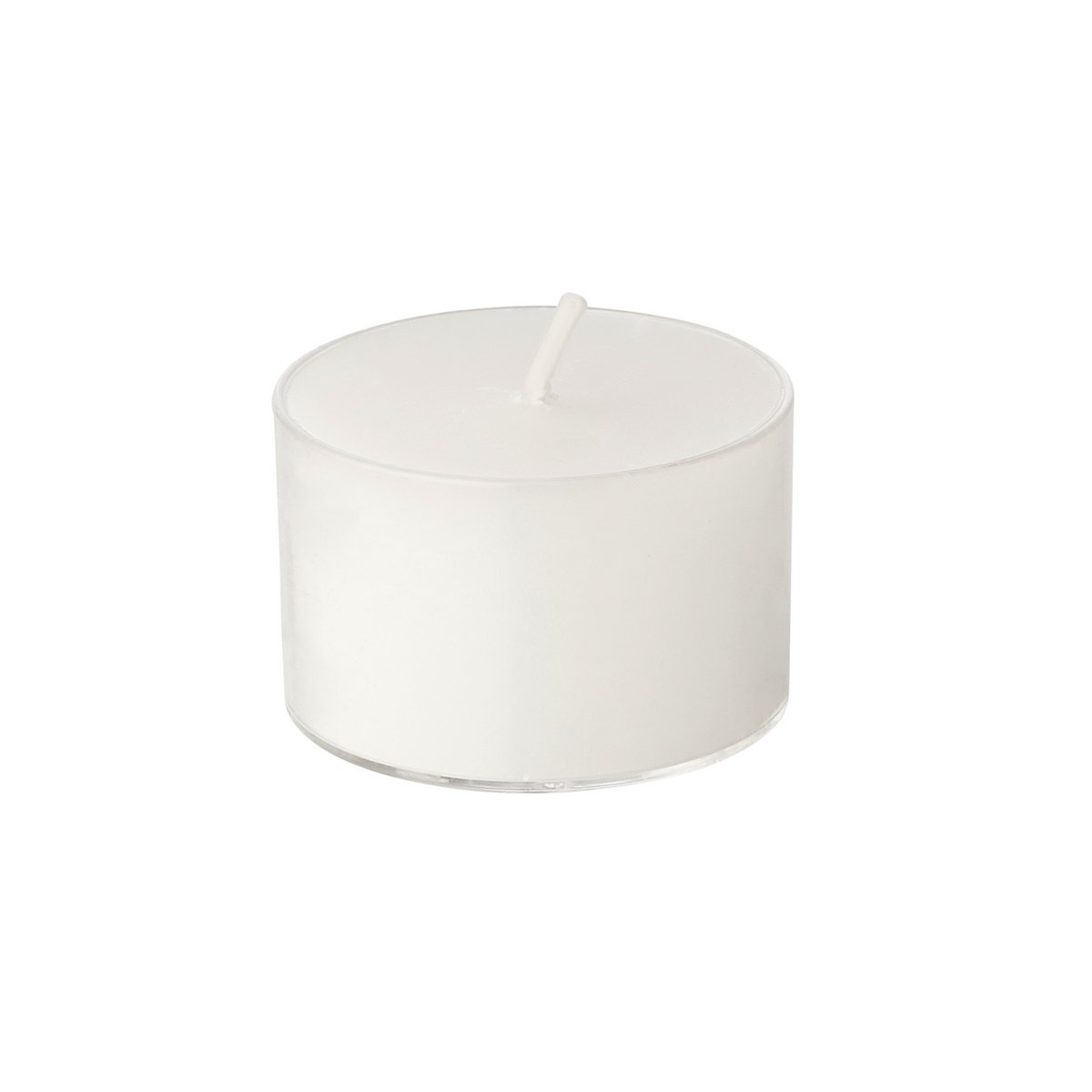 EDZARD 50 stuks WENZEL Nightlights theelichtkaarsen theelichtjes, wit, transparant deksel, brandduur ca. 8 uur