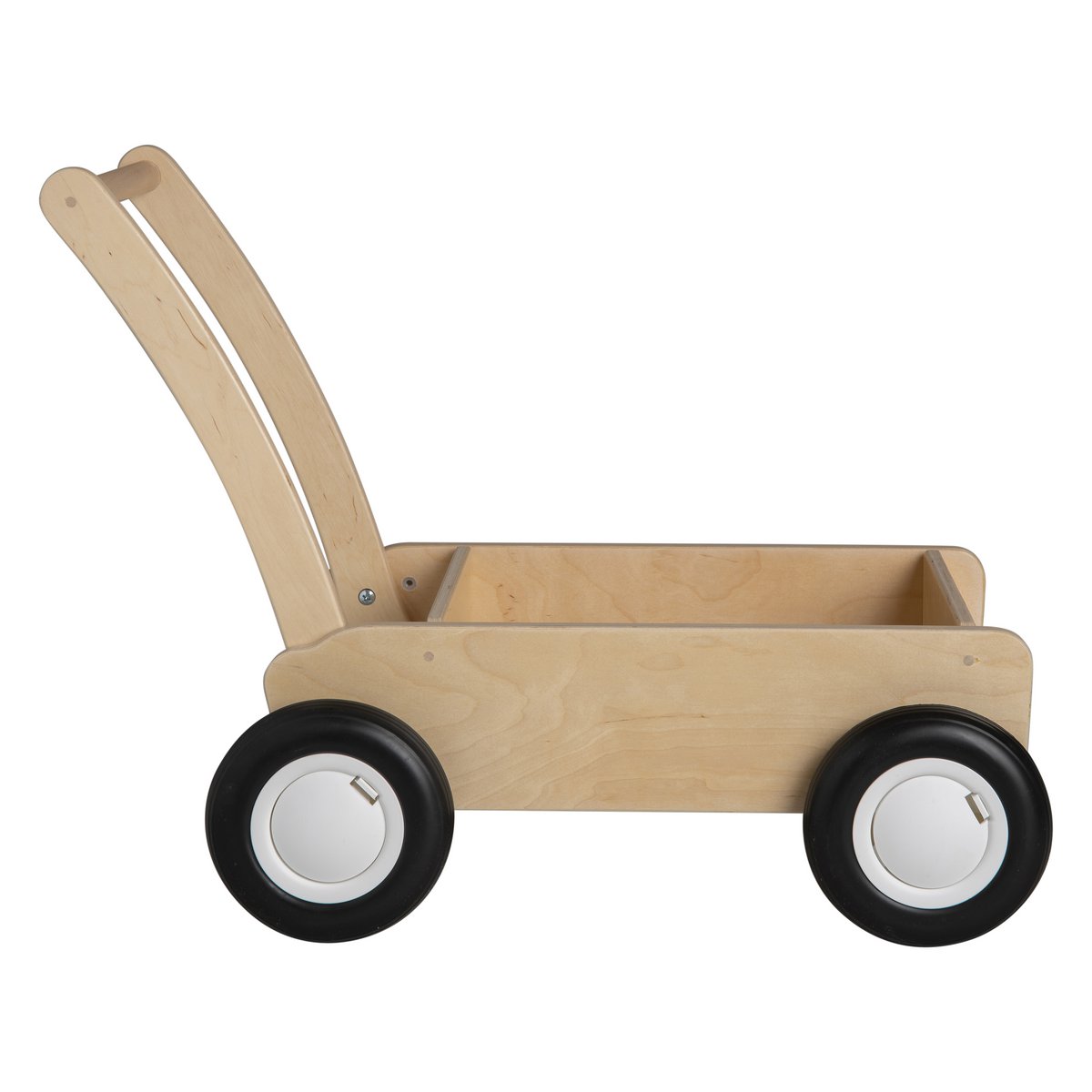 Van Dijk Toys Houten Loopwagen vanaf 1 jaar - Naturel  ( kinderopvang kwaliteit)