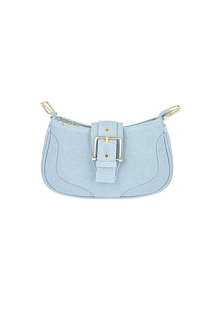 Colored bag with buckle detail