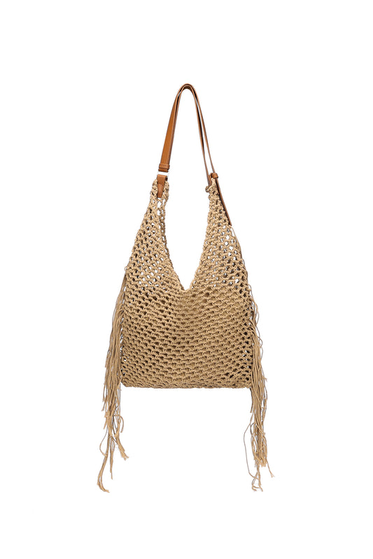 Beach Bags Solid Color Vacation Cotton Daily Accessories