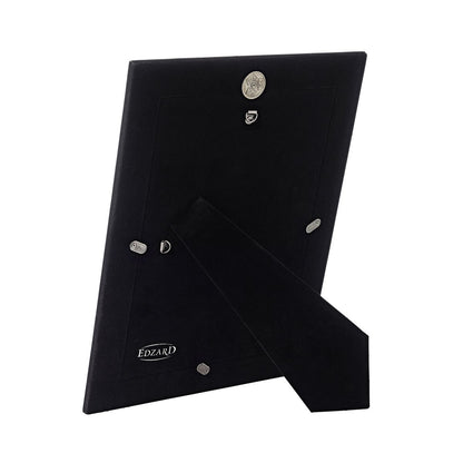 EDZARD Salerno fotolijst voor foto's (DIN A4 - 21 x 29,7 cm), elegant verzilverd, aanslagvrij, 2 hangers