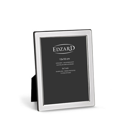 EDZARD fotolijst Salerno voor foto 13 x 18 cm, edel verzilverd, aanslag beschermd, met 2 hangers