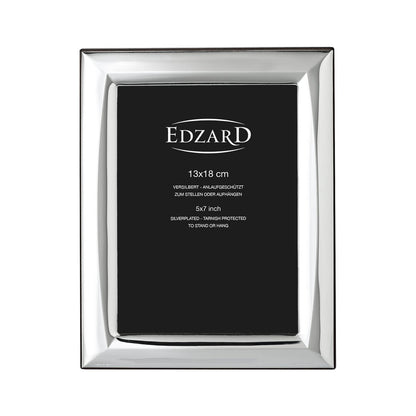 Fotolijst Serino 13x18 cm elegant verzilverd, aanslagvrij, met houten decor achterkant