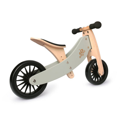 Kinderfeets 2-in-1 houten loopfiets & driewieler Tiny Tot Plus - Silver Sage
