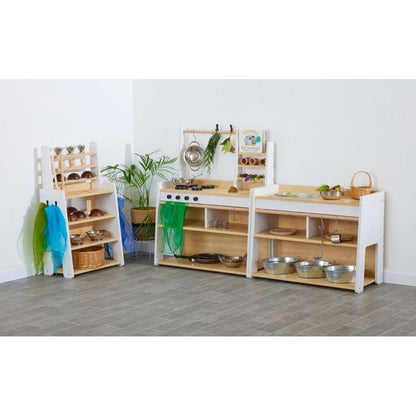 Cosy Keuken dressoir speelgoedkast met spiegel en haken