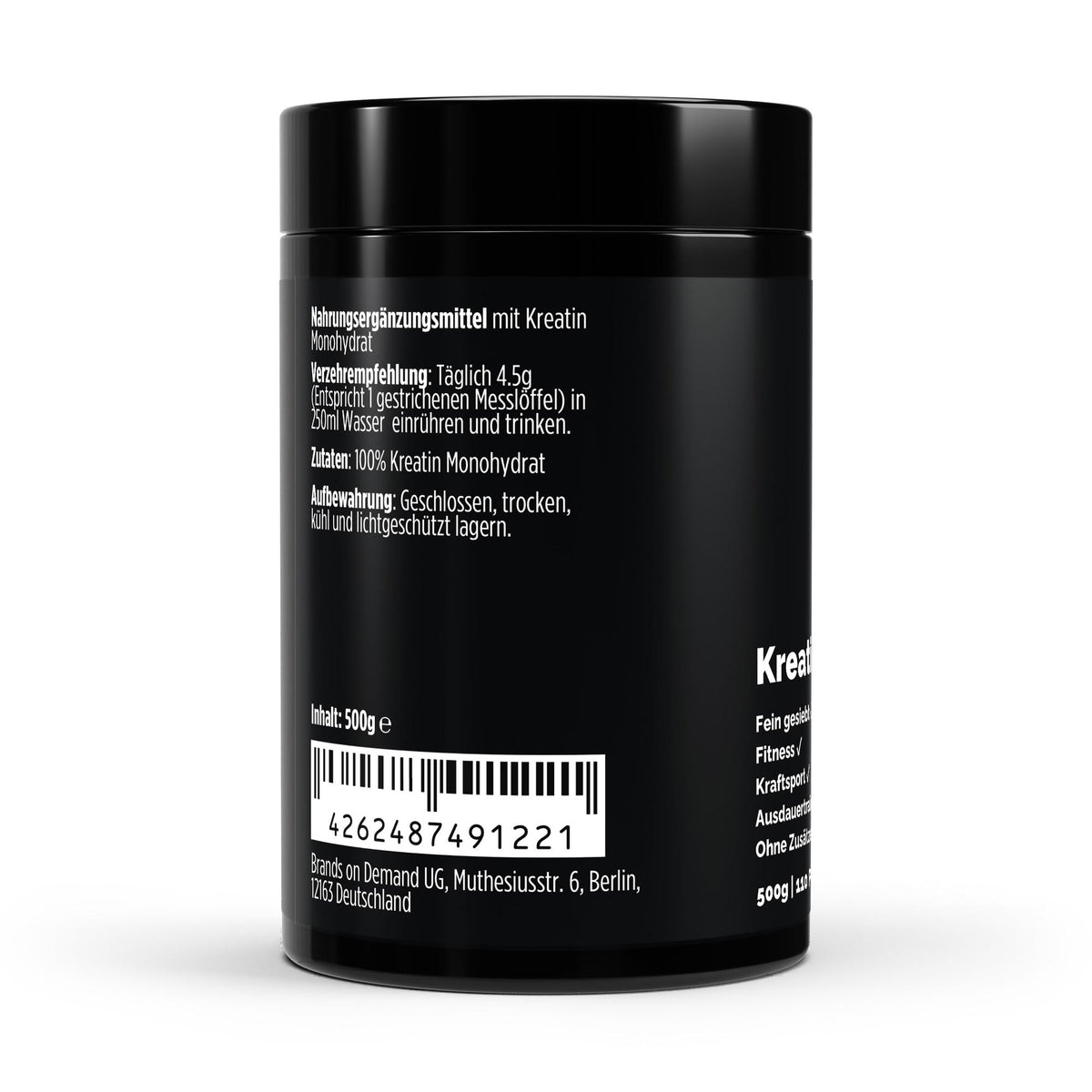 Creatine Monohydraat - Neutraal van Smaak - 500g