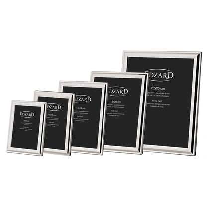 EDZARD fotolijst fotolijst Terni voor foto 20 x 25 cm verzilverd, aanslag beschermd, met 2 hangers