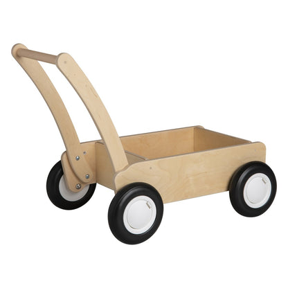 Van Dijk Toys Houten Loopwagen vanaf 1 jaar - Naturel  ( kinderopvang kwaliteit)