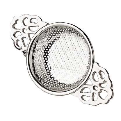 EDZARD theezeef Assam theefilter met houder, zwaar verzilverd, diameter 6 cm, lengte 11 cm, hoogte 4 cm