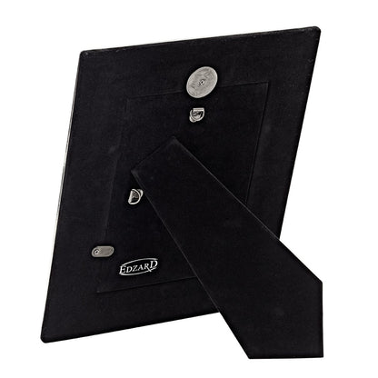 EDZARD Novara fotolijst voor foto's 10 x 15 cm, verzilverd, aanslagvast, met 2 hangers
