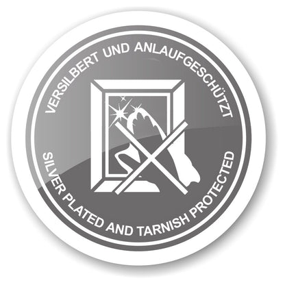 Fotolijst Turin (10x15 cm), verzilverd, aanslagbestendig, incl. 2 hangers, met parelrand