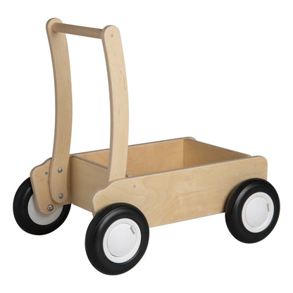 Van Dijk Toys Houten Loopwagen vanaf 1 jaar - Naturel  ( kinderopvang kwaliteit)