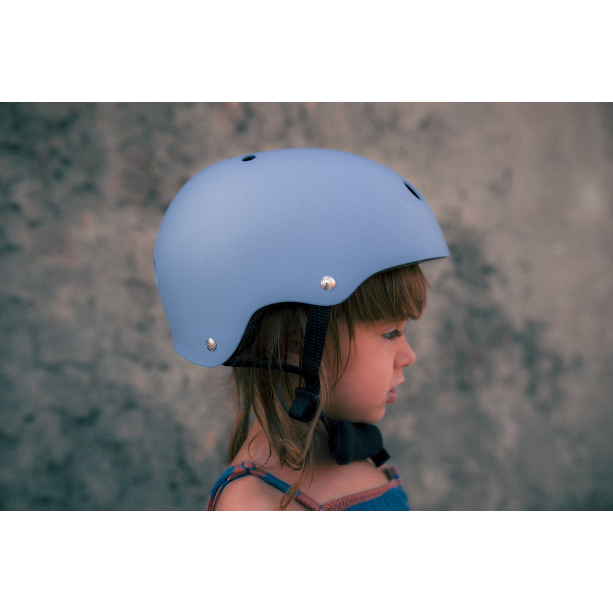 Kinderfeets kinderhelm voor op de fiets / fietshelm voor kinderen - mat Lei Blauw