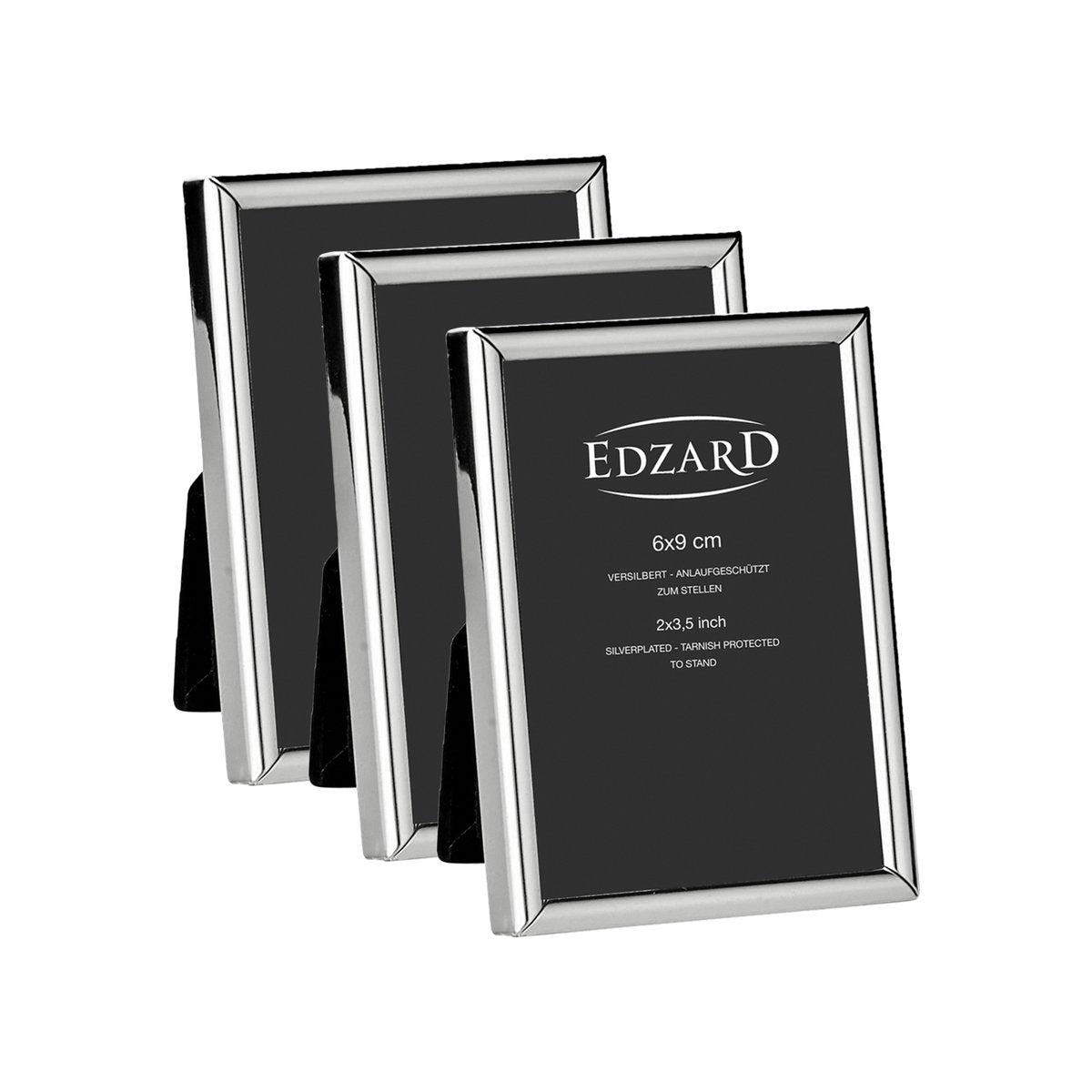 Edzard 3 Set Picture Frame Genua (6x9 cm), nobel zilververplated, start -Up beschermd