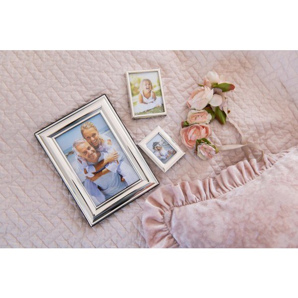 EDZARD fotolijst Florence voor foto 13 x 18 cm, edel verzilverd, aanslag beschermd, met 2 hangers