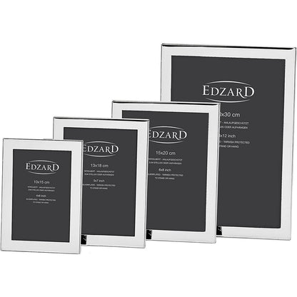 EDZARD fotolijst Prato voor foto 13 x 18 cm, edel verzilverd, aanslag beschermd, met 2 hangers