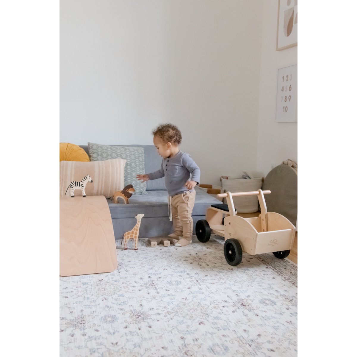 Kinderfeets houten bakfiets