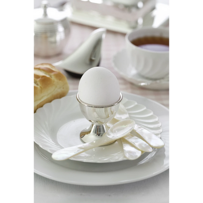 Set van 2 classo eierdopjes (hoogte 5 cm), klassieke vorm, zwaar verzilverd