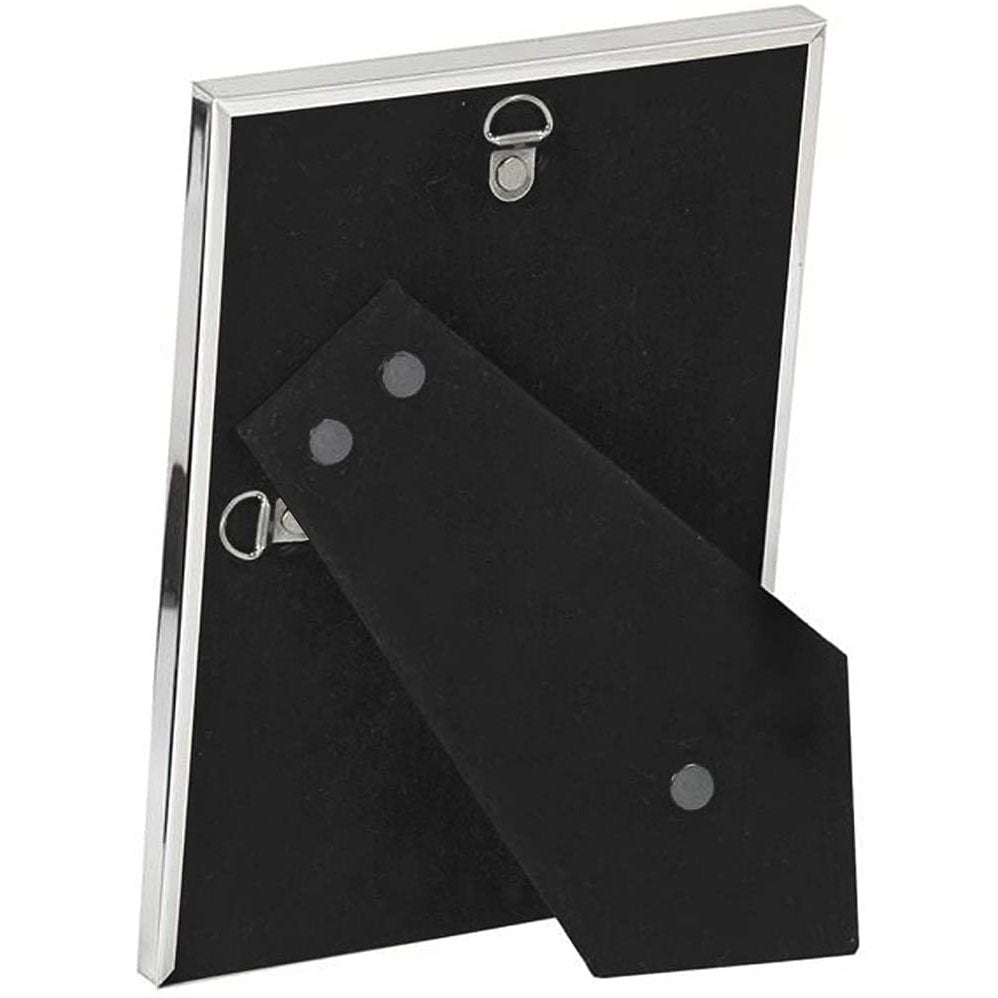 EDZARD fotolijst Genua fotolijst voor foto 10 x 15 cm, edel verzilverd, aanslagbestendig, 2 hangers
