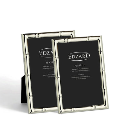 Fontanellato fotolijst (10x15 cm), elegant verzilverd, aanslagvrij, 2 hangers