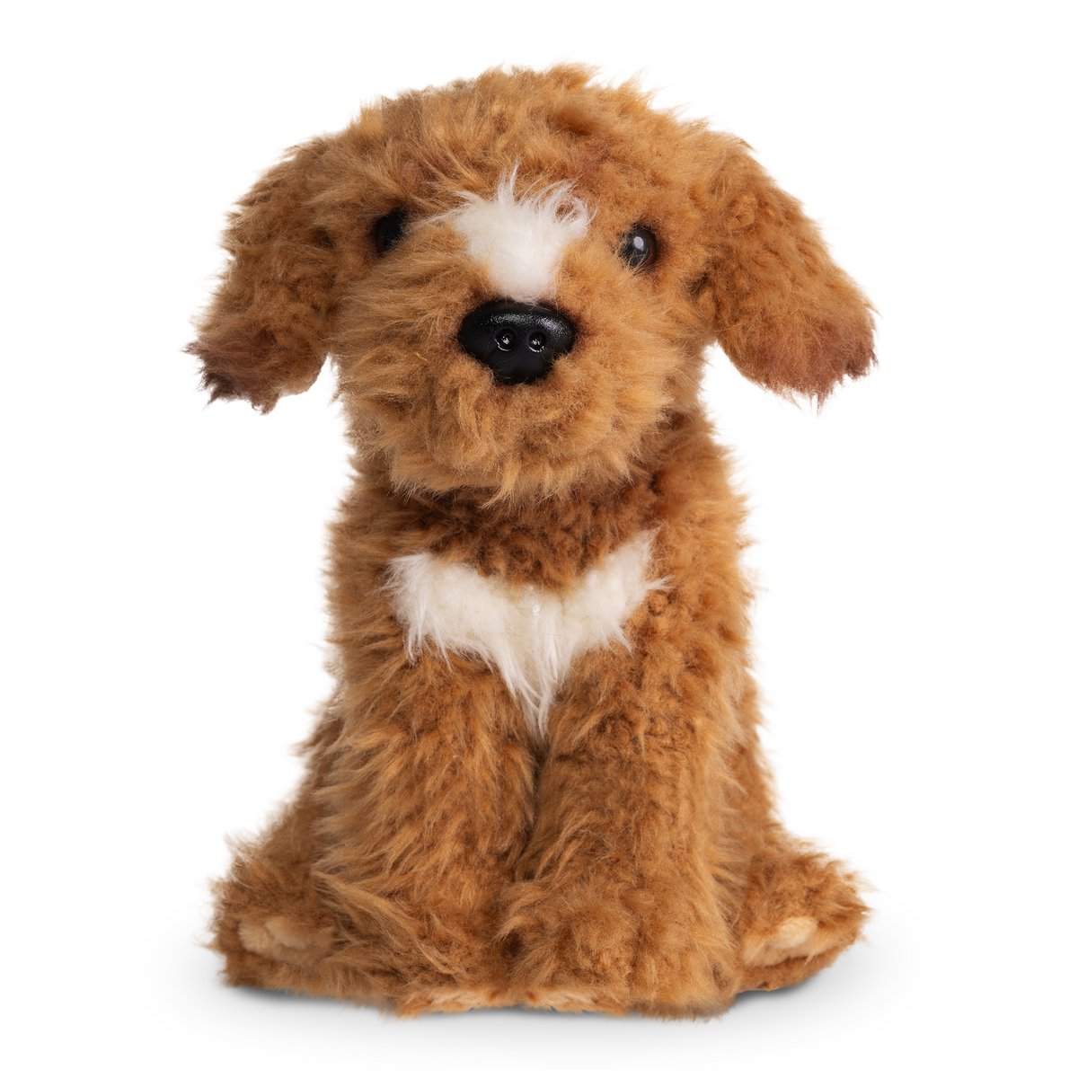 Living Nature Labradoodle knuffel bruin pluche speelgoed hond