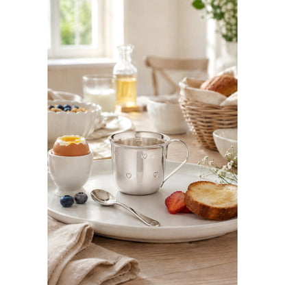 Kinderbeker Lilly, elegant verzilverd, hoogte 6 cm, diameter 7 cm