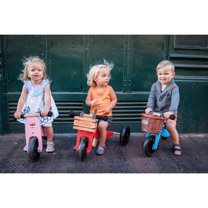 Kinderfeets houten fietskrat