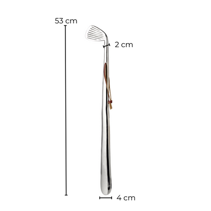 Schoenlepel Golf L 51 cm, vernikkeld, hoogglans gepolijst