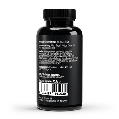 Vitamine D3 3.000 IE - 60 vegan Softgels