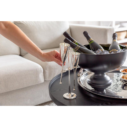 EDZARD 2 champagneglazen Didi met standaard H 32 cm