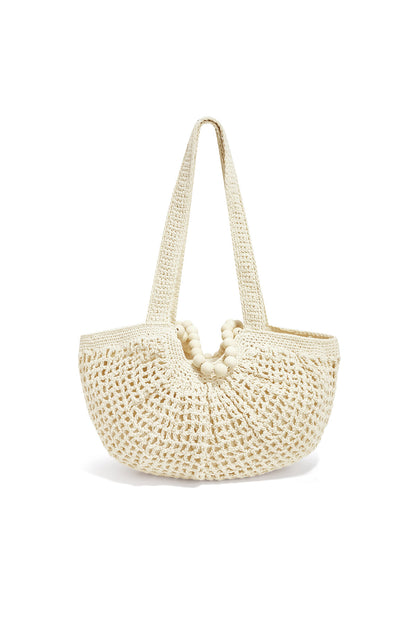 Beach Bags Solid Color Casual Cotton Daily Accessories