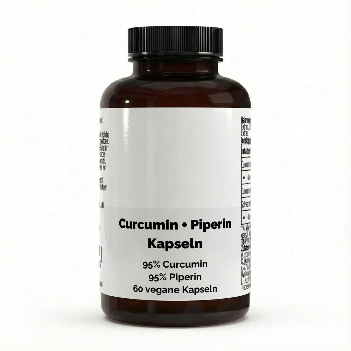 Kurkuma (95% Curcumine) + Piperine - 60 vegan Capsules