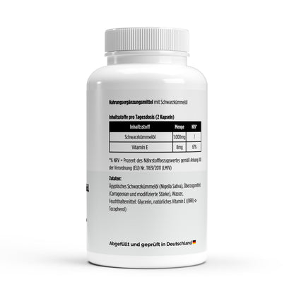 Egyptische Zwarte Komijnolie - 240 vegan Softgels