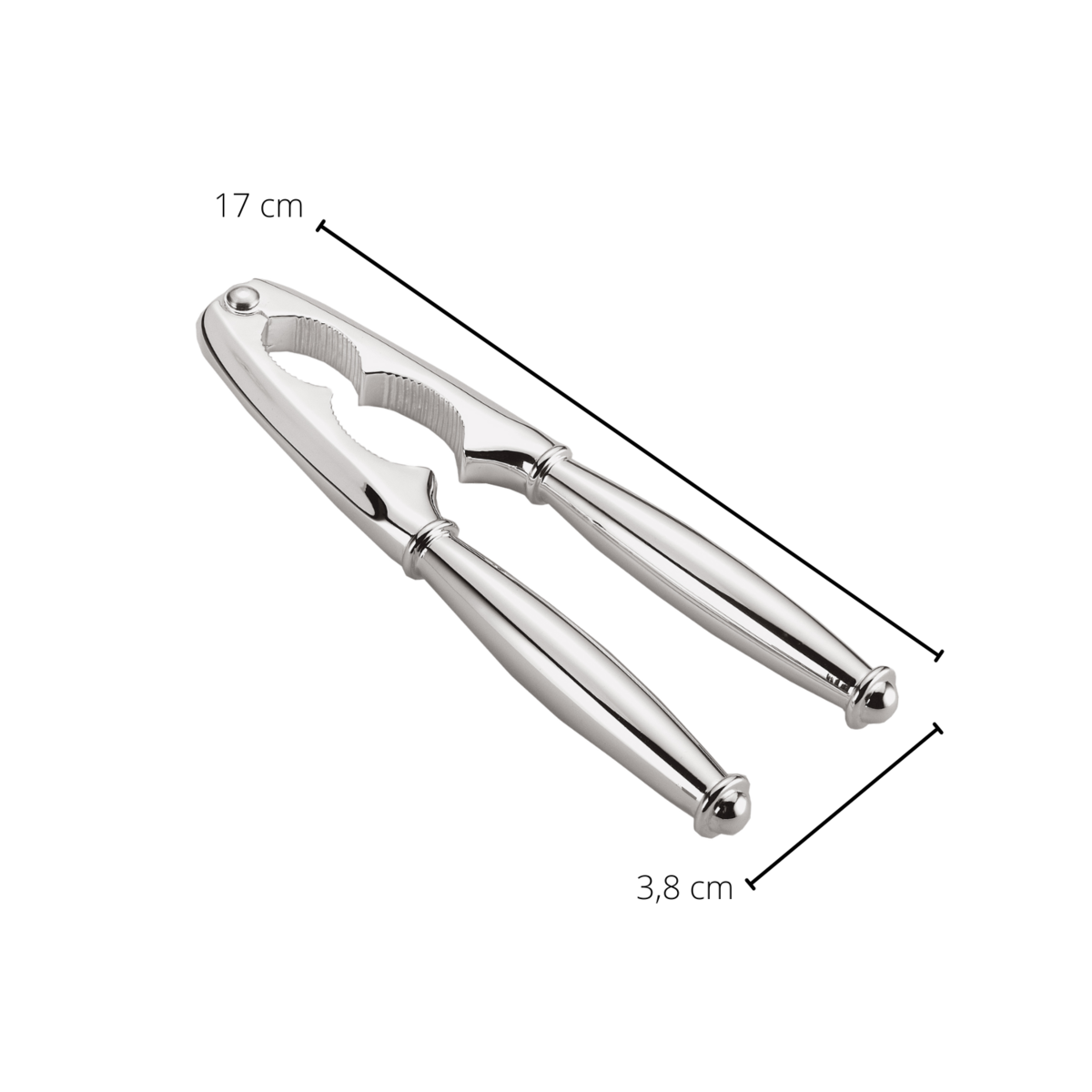 EDZARD Notenkraker Carlton, klassieke vorm, verzilverd, lengte 17 cm