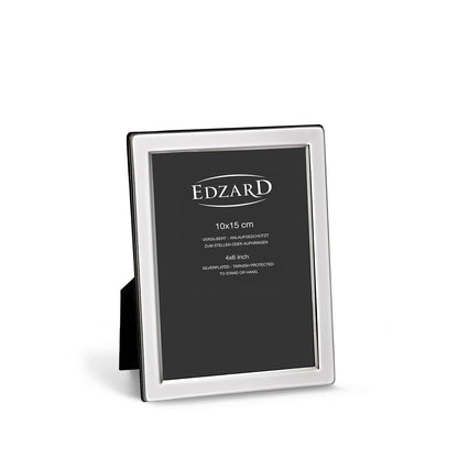 EDZARD fotolijst Salerno voor foto 10 x 15 cm, edel verzilverd, aanslag beschermd, met 2 hangers