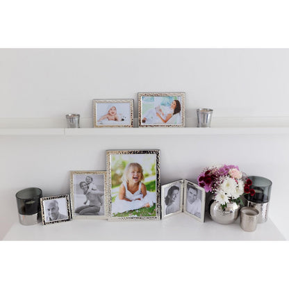 EDZARD fotolijst Pavia voor foto 13 x 18 cm, edel verzilverd, aanslag beschermd, met 2 hangers