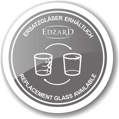 EDZARD lantaarn orkaan Miami met inklapbaar handvat, hout en roestvrij staal glanzend vernikkeld, hoogte 61,5 cm