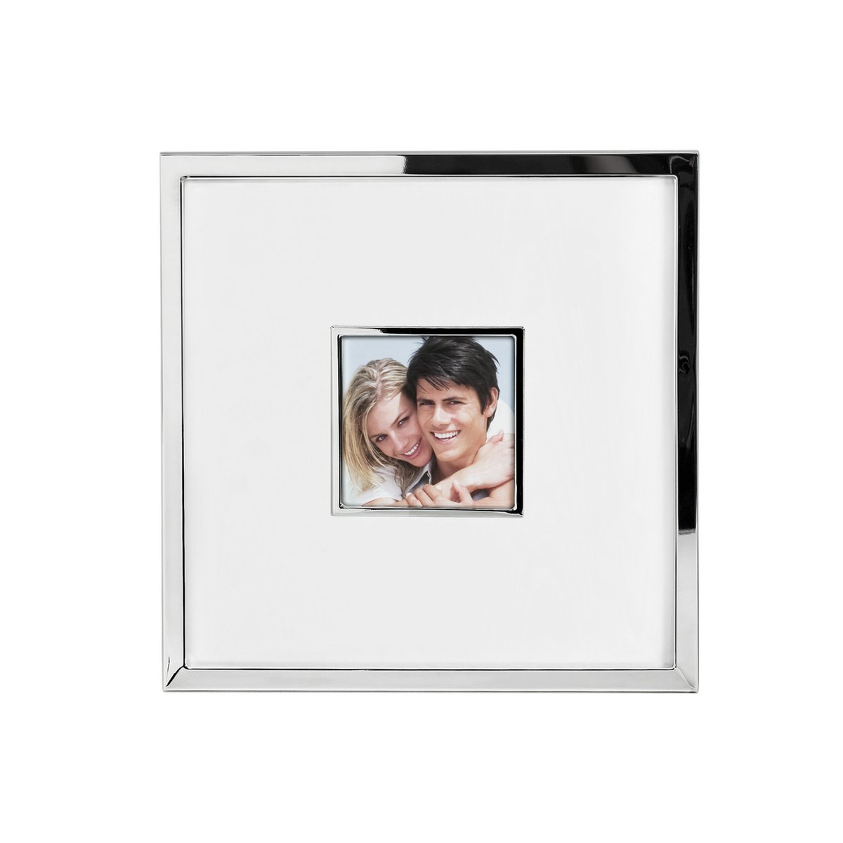 EDZARD fotolijst Ribera voor foto 13 x 13 cm, totale afmeting 35 x 35 cm, verzilverd, aanslagbestendig