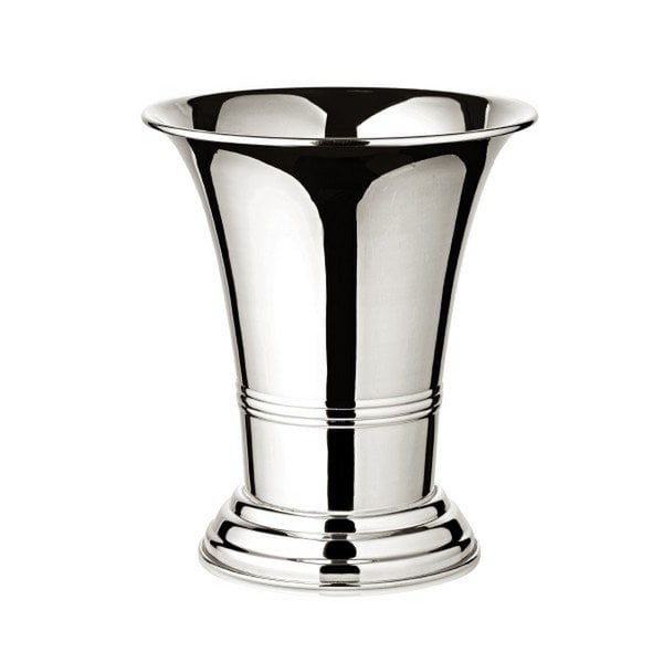 EDZARD bloempot bloempot vaas Tromba zwaar verzilverd, hoogte 15 cm, diameter 14 cm