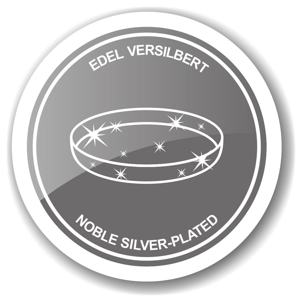 Dienblad EDZARD, dienblad Marlene, rond, roestvrij staal hoogglans gepolijst, diameter 34 cm