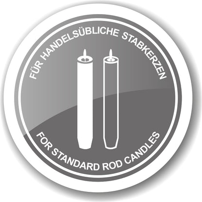 EDZARD kandelaar Regina, 3-vlams, hoogte 36 cm, edel verzilverd, aanslagbestendig