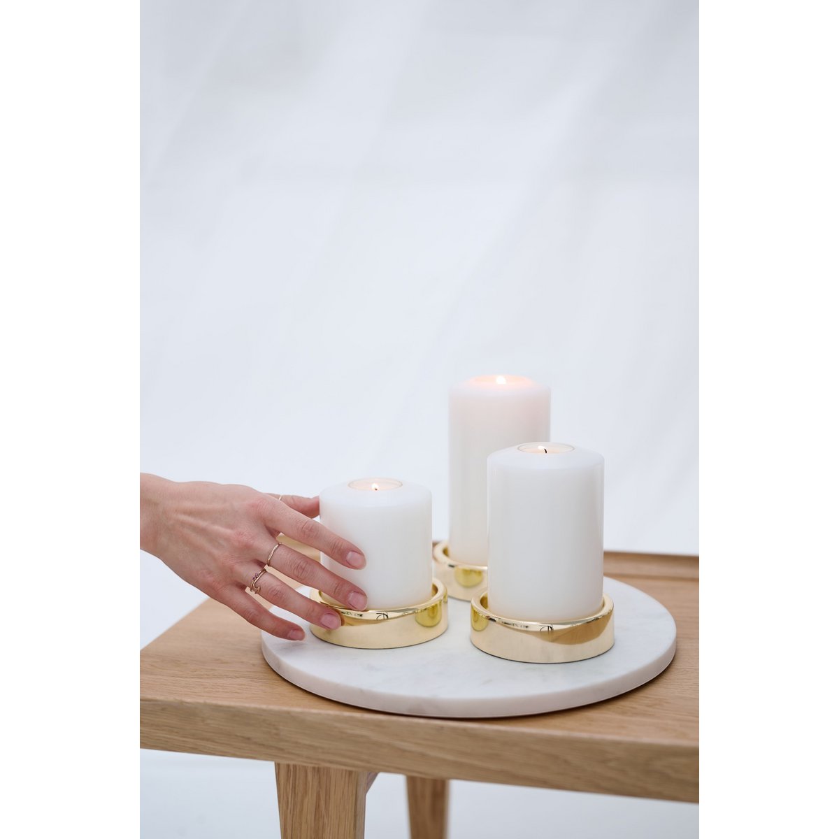 Waxinelicht th.Cornelius Pine Ø 7cm / H 5cm & H 7cm voor 2