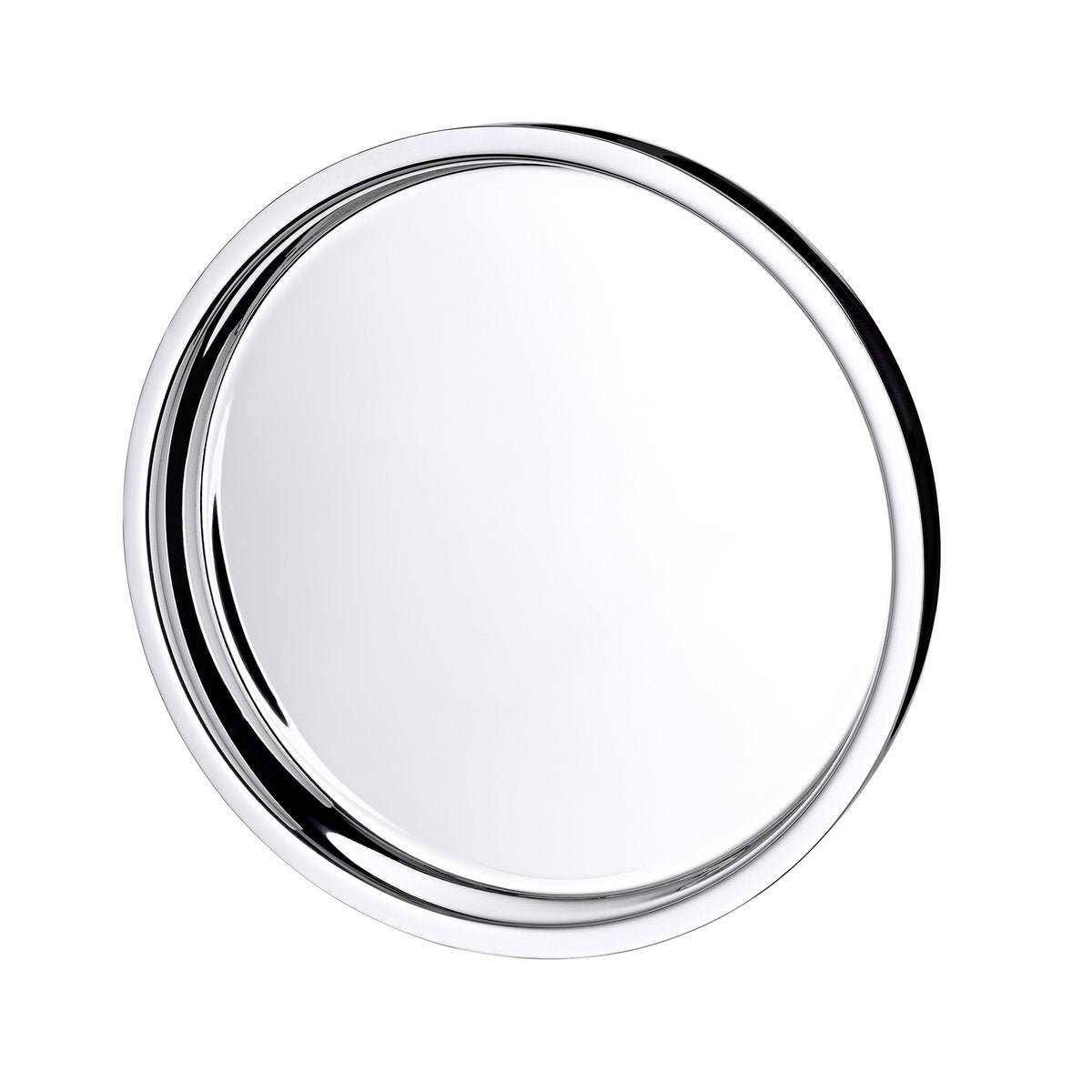 Dienblad Alaska (ø 40 cm) rond, hoogglans gepolijst RVS, dienblad, decoratief dienblad