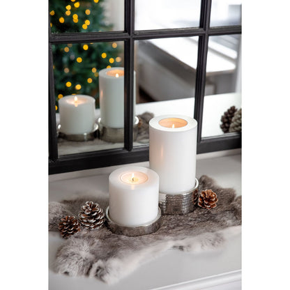 Theelichthouder Luca set van 2, Ø 6cm, H: 2,5/5cm