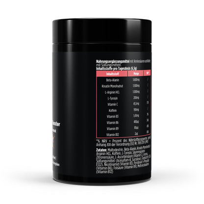 Pre-Workout Booster Framboos - 520g