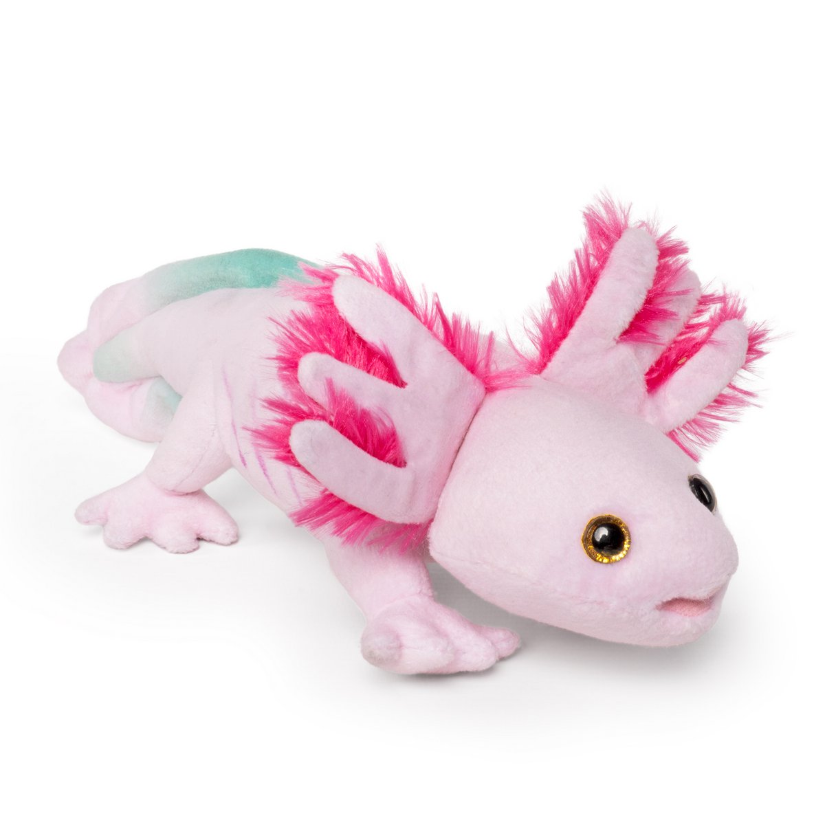 Living Nature knuffel Axolotl - pluche speelgoed 31cm multicolor