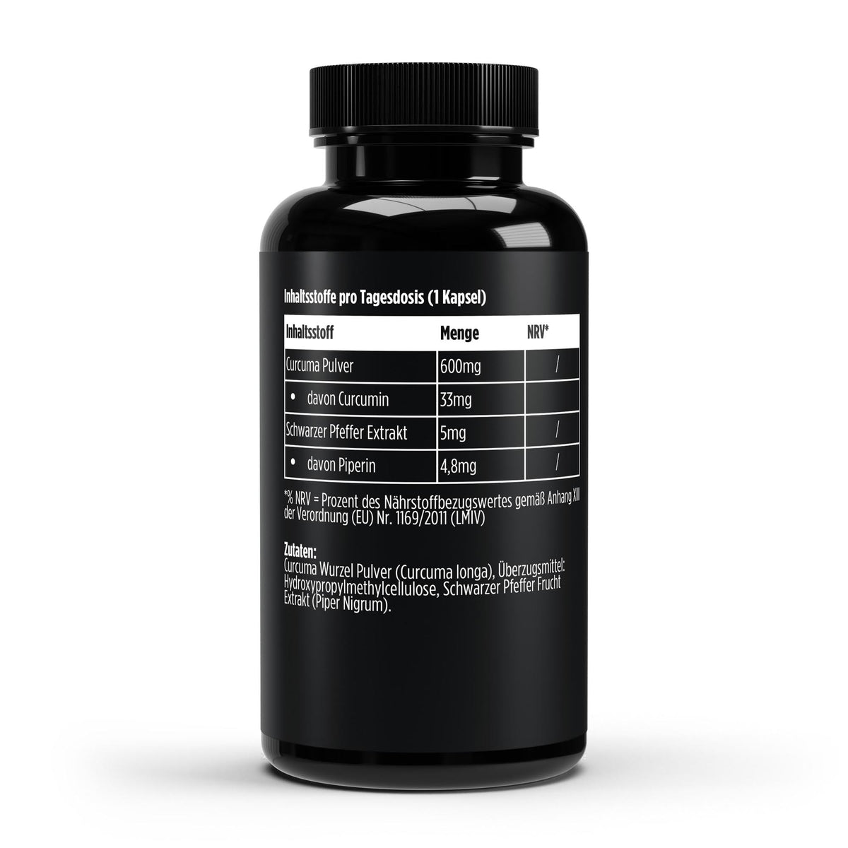Kurkuma + Piperine - 60 Capsules