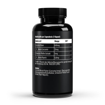 Kurkuma + Piperine - 60 Capsules