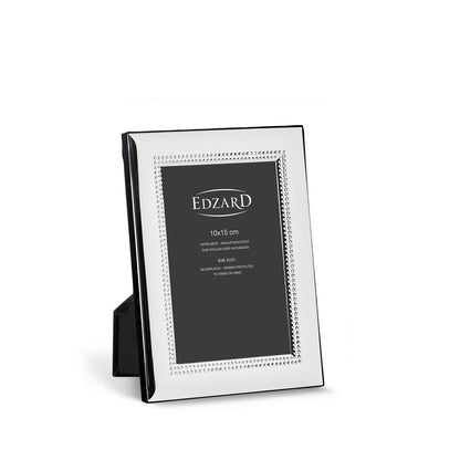 Fotolijst Turin (10x15 cm), verzilverd, aanslagbestendig, incl. 2 hangers, met parelrand